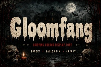 Gloomfang: Design with Gothic Horror Typography