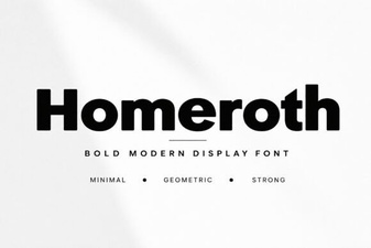 Design Creative Projects with Homeroth Font
