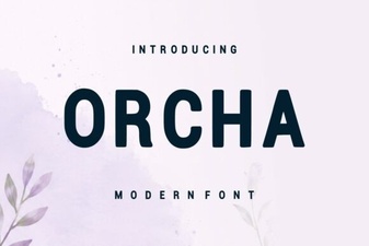 Orcha Font: Modern Design for Creative Projects