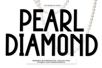 Pearl Diamond: Design Elegance for Modern Fonts